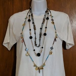 3 Long Fashion Necklaces